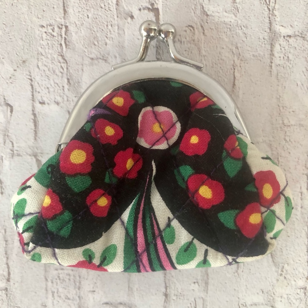 Vera Bradley Kiss Lock Coin/ Change Purse